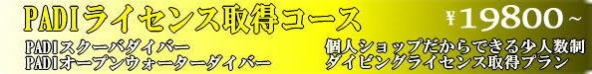 沖縄PADIダイビングライセンス取得